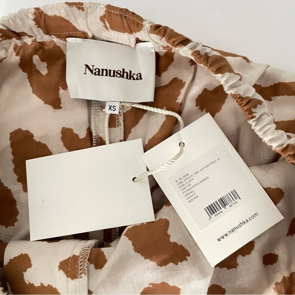NANUSHKA Febe Pyjama Style Shorts ocelot leopard print cotton xs - Picture 2 of 10